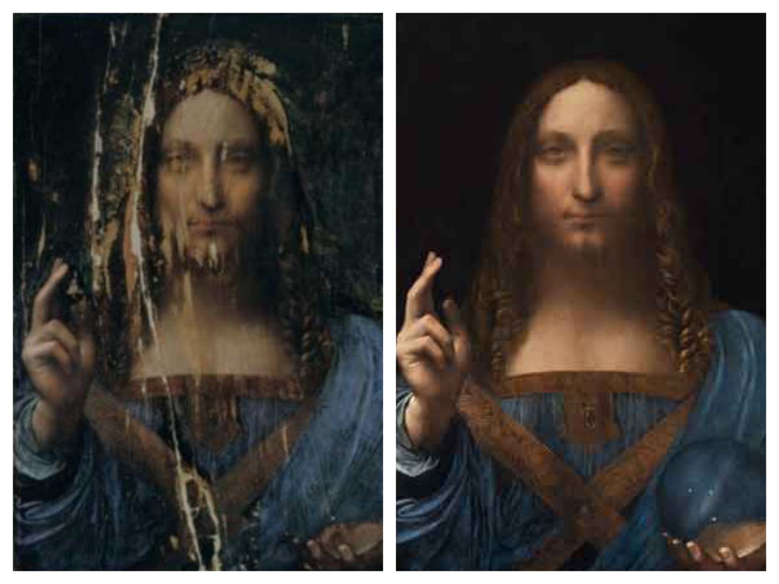 Спаситель картина Леонардо да Винчи